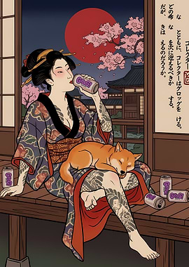 Geisha, Dog, and Grog!