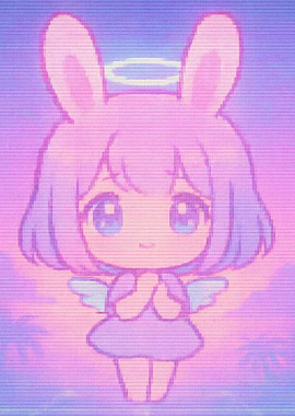 Pastel Angel Bunny Girl