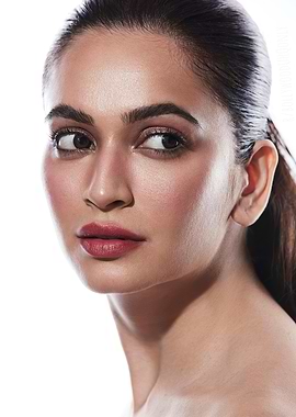 Portrait of a woman with makeup kriti kharbanda indian