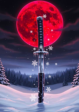 Katana in Snow