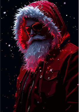 Cool Santa Claus with Red Shades