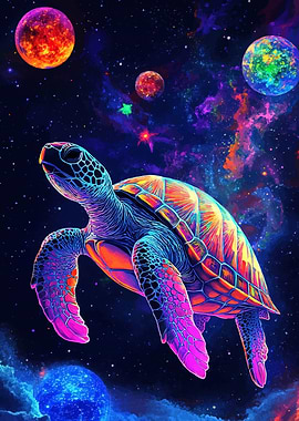 Cosmic Turtle in Space