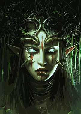 Mystical Forest Elf Portrait