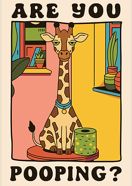 Are You Pooping? Giraffe