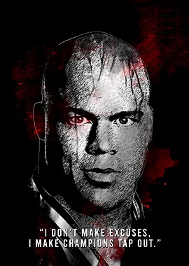 Kurt Angle Portrait with Quote