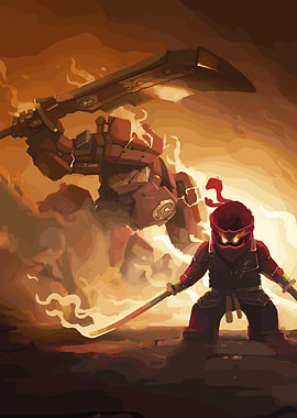 Ninjago Kai vs Stone Warrior