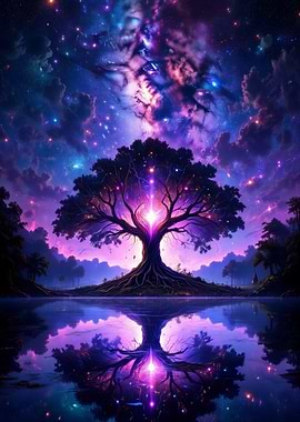 Mystical Tree of Life Reflection