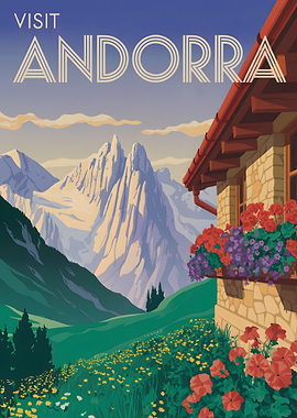 Visit Andorra Travel Poster