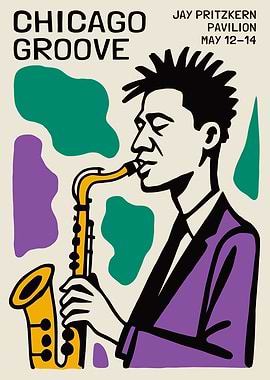 Chicago Groove Jazz Festival Poster