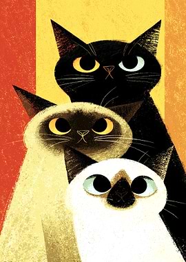 Stylized Cats Portrait