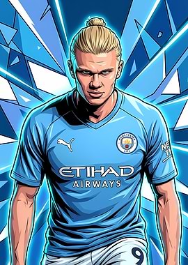 Erling Haaland Manchester City Art