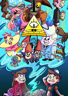 Gravity Falls characters fan art