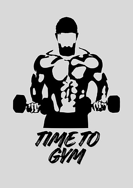 Time to Gym Silhouette