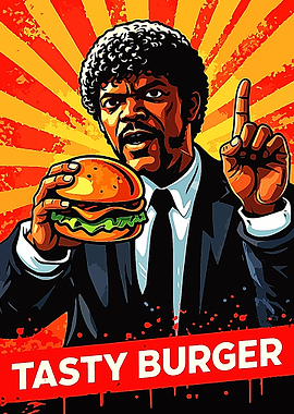 Pulp Fiction Burger Art