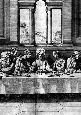 The Last Supper Engraving