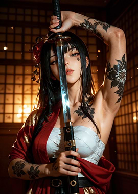 Woman with Katana