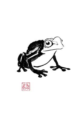 Ink Frog Illustration