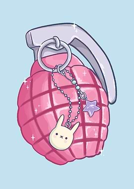 Cute Pink Grenade
