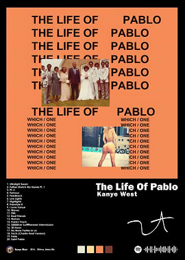 Kanye West - The Life of Pablo Album Cover