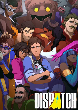 Dispatch Character Group Illustration