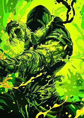 Ermac Mortal Kombat Comic Art