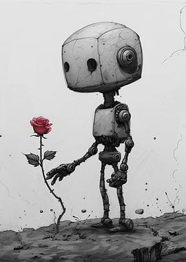 Robot and the Rose
