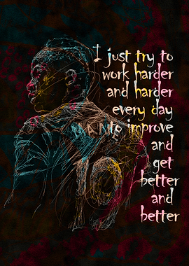 Sadio Mane Inspirational Quote Art