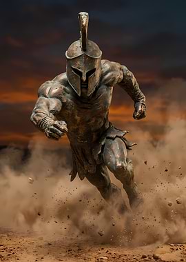 Spartan Warrior Running