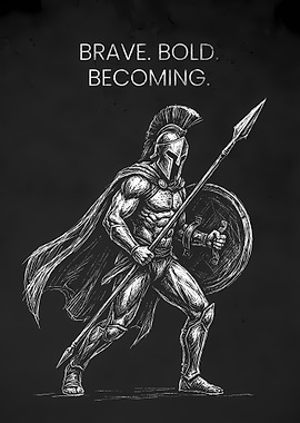 Spartan Warrior Illustration