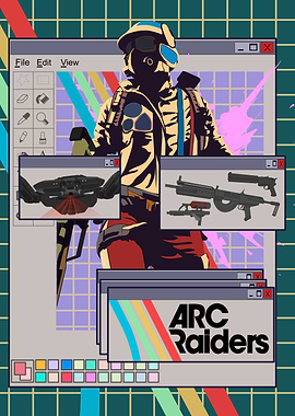 Arc Raiders Retro Style Digital Art