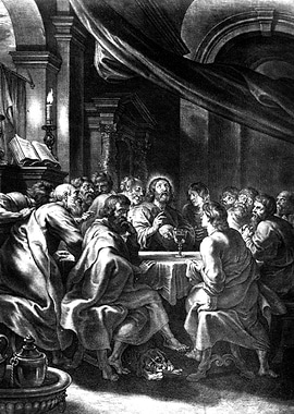 The Last Supper Engraving