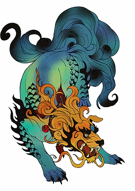 Guardian Lion Illustration