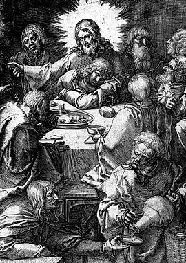 The Last Supper Engraving