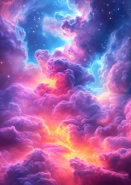 Colorful Nebula Cloudscape