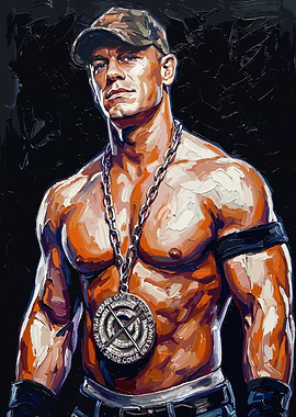John Cena Painting
