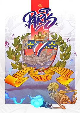 Paris Coat of Arms Illustration