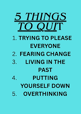 5 Things to Quit List