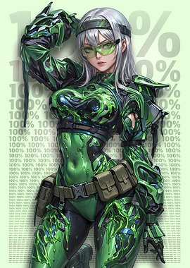 Anime Slime Android Girl