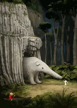 Fantasy Forest Encounter with Giant Anteater