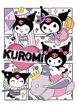 Kuromi Character Collage