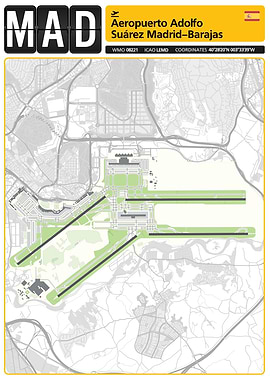 Aeropuerto Adolfo Suárez Madrid-Barajas Map