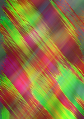 Abstract Diagonal Color Streaks