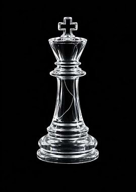 Shattered glass chess king