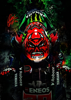 Fabio Quartararo with Red Helmet