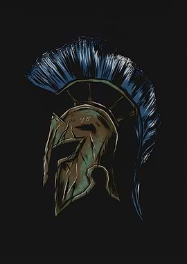 Spartan Helmet Illustration