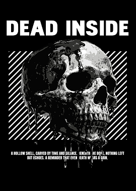 Dead Inside Skull Graphic