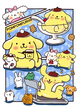 Pompompurin and Friends Collage