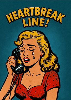 Heartbreak Line Comic Art