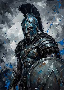 Spartan Warrior Painting