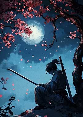 Samurai Cherry Blossom Tree